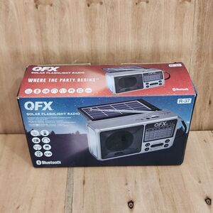 Black Portable Radio with Audio Video Features In Gray